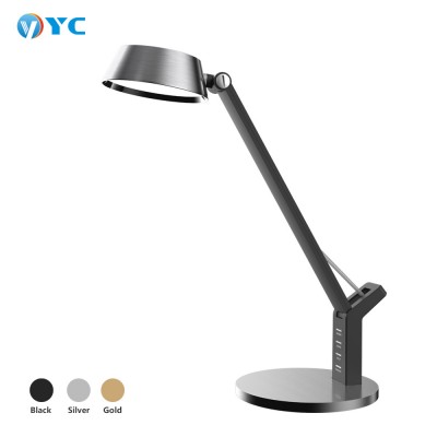 Eye-caring Table Lamps,Led Dimmable Office Lamp with Wireless Charger,3 Lighting Modes sensor touch switch Desk Reading Lights