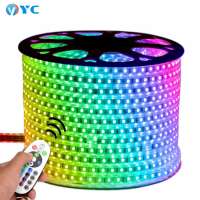 wholesale smd5050 waterproof led light strip color changeable flexible 220v 14.4w led strip light