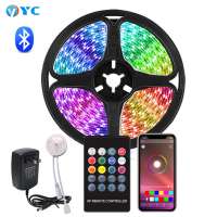 Indoor SMD 5050 Smart Bluetooth app controlled 12v Flexible Strip Lamp Waterproof RGB LED Strip Light