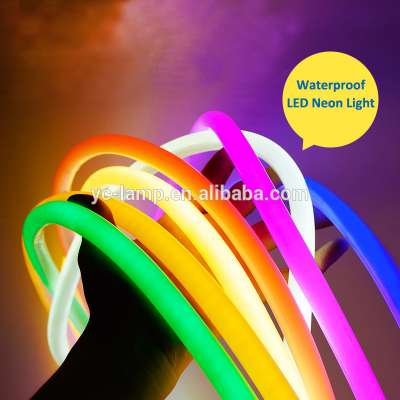 12v 220v outdoor waterproof ultra thin color changing led neon flex rope light