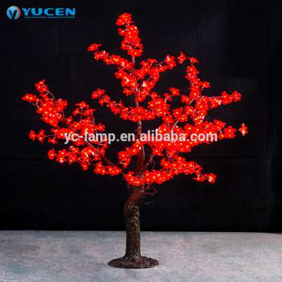 PVC artificial cherry tree light 220v outdoor lighted cherry blossom trees