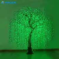 H:2.5m led lighted willow tree outdoor led christmas weeping willow tree light