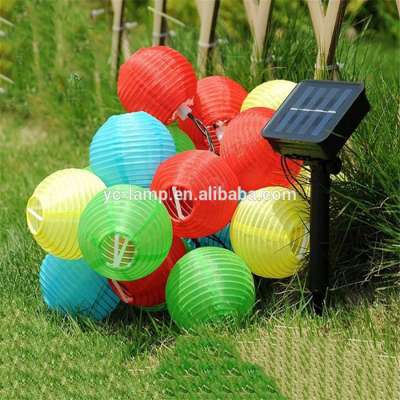 30 led solar battery lantern string lights outdoor patio decoration