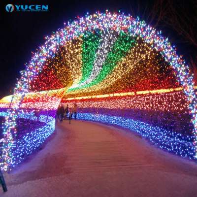 110V 220V led net light outdoor 204LED fishing net lights with waterproof net light string